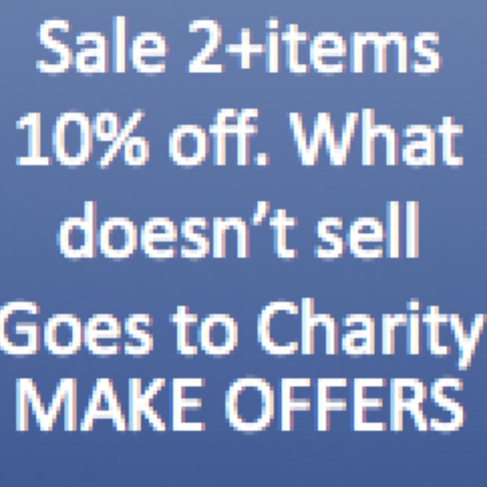 ALL ITEMS 2+ 10% OFF MAKE OFFERS